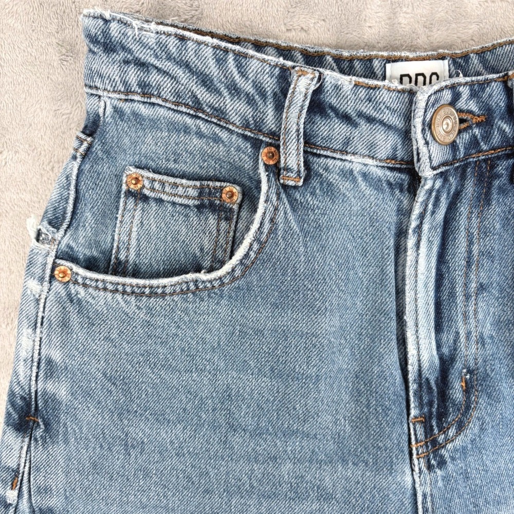 BDG Jeans Women 25 Fit 25x30.5 Logan Barrel Leg Cinch Back High Rise Distressed - Picture 8 of 16